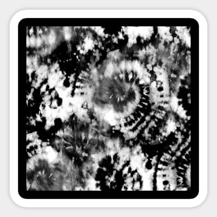 Black and White Tie-Dye 1 Sticker